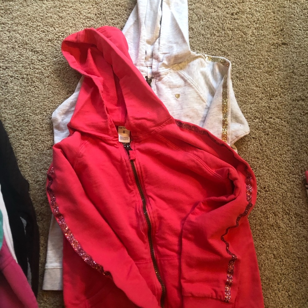 2 carters zip up sweatshirt